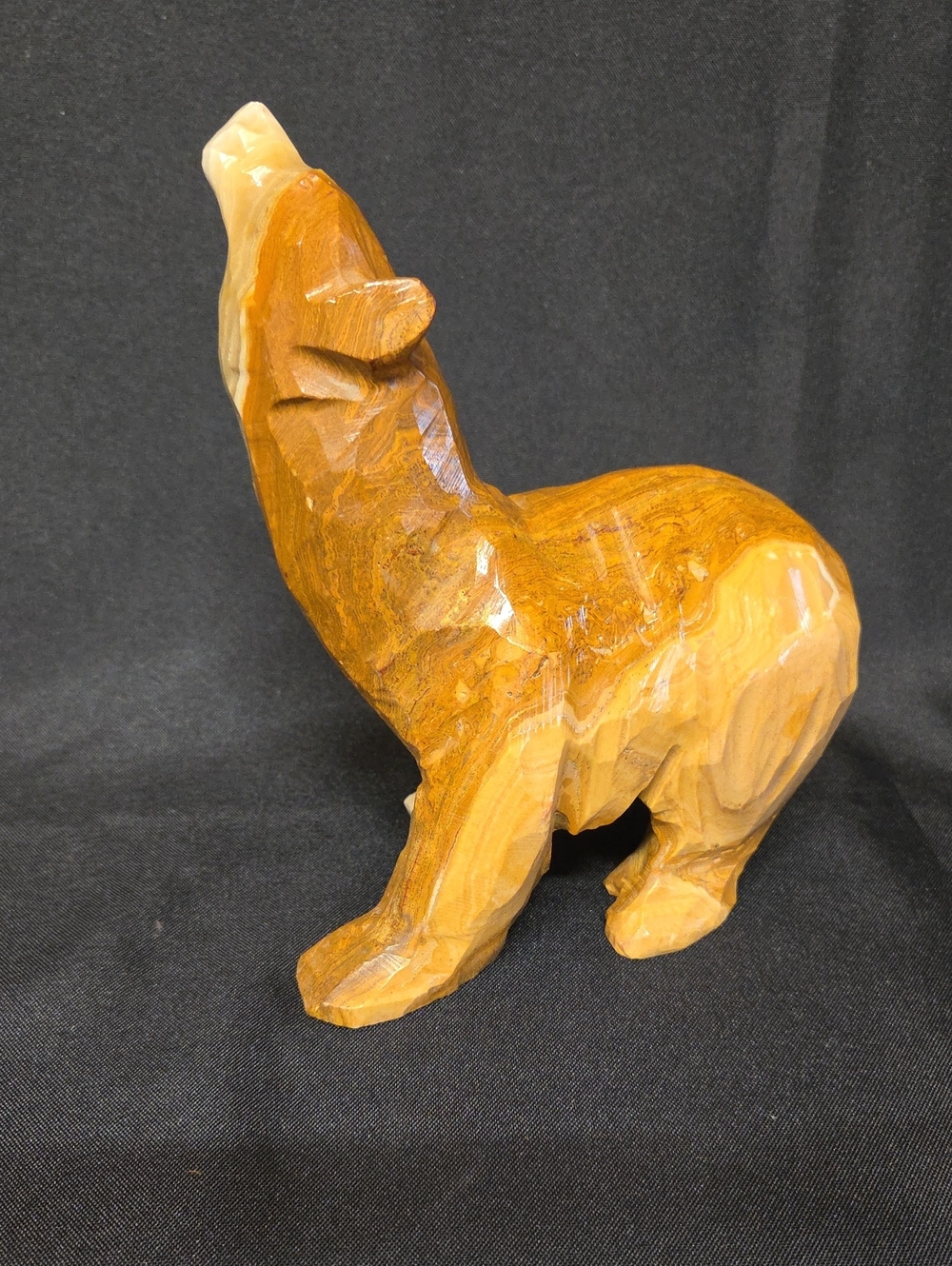 Hand-Carved Mexican Onyx Bear